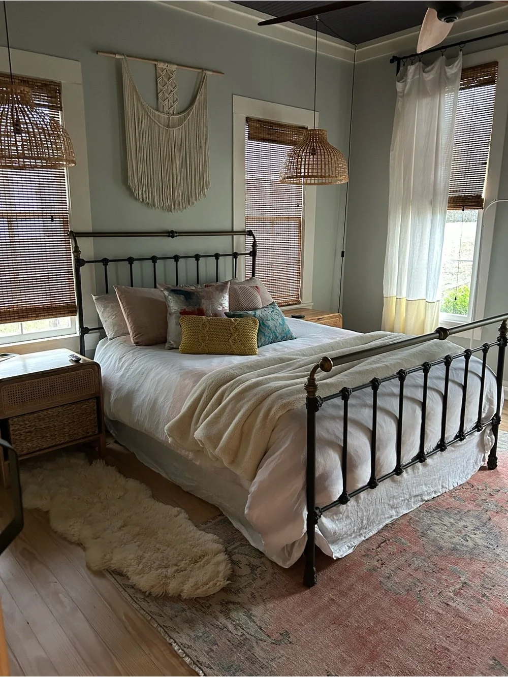 West Elm queen tencel ombré pink blue Duvet Cover